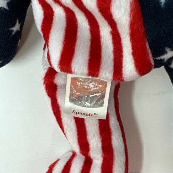 Lot of 4 Patriotic USA Unity Beanie Babies Bears Plush America Hero Spangle - Picture 12 of 16